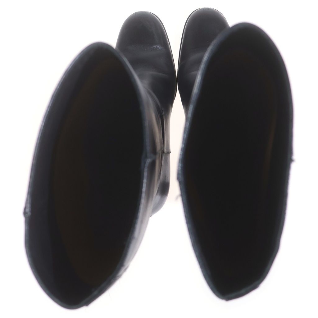 Hermes Leather Long Boots Black — view 4