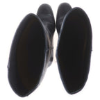 Hermes Leather Long Boots Black — view 4