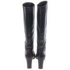 Hermes Leather Long Boots Black — view 3