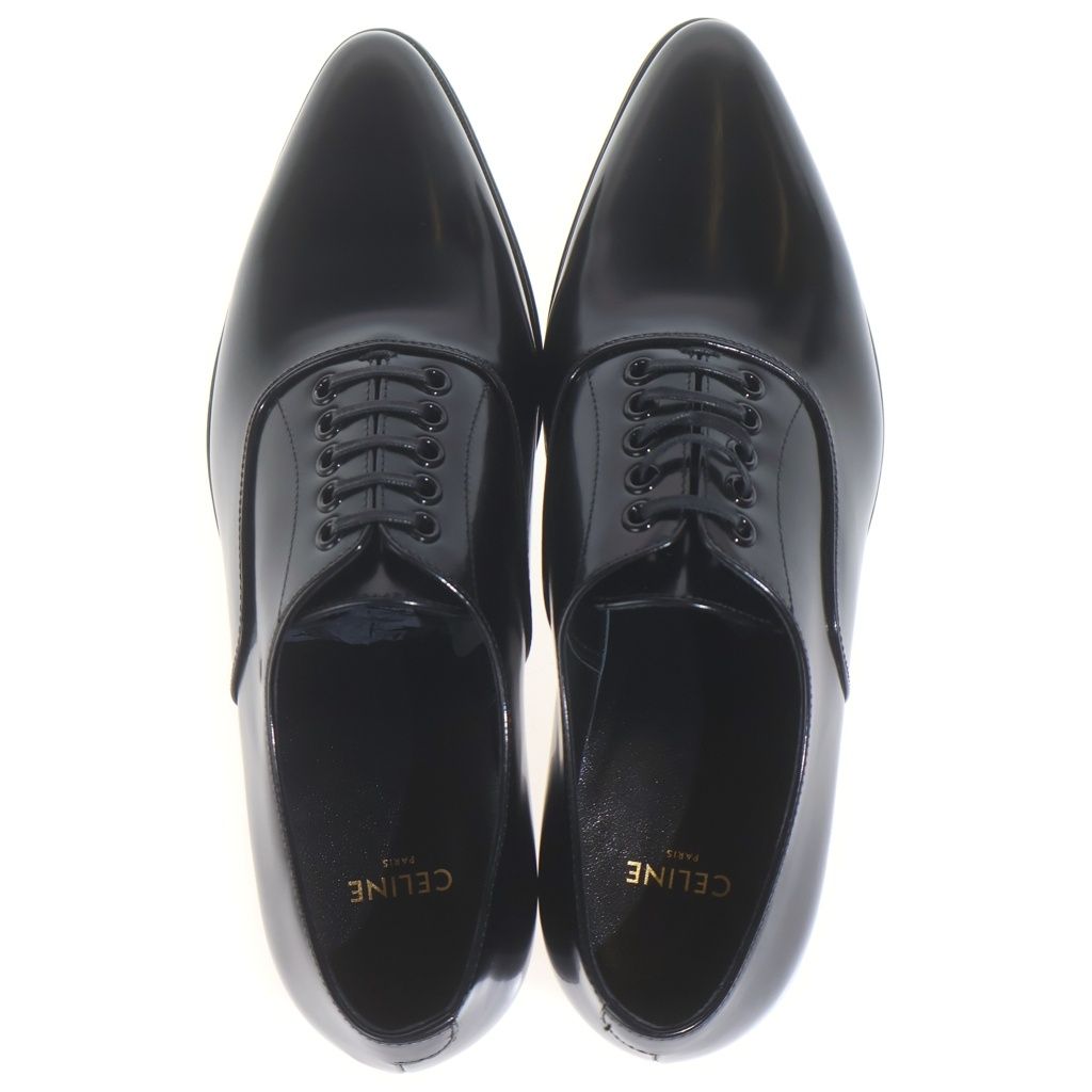 Celine Jackno Oxford Leather Shoes Black — view 4