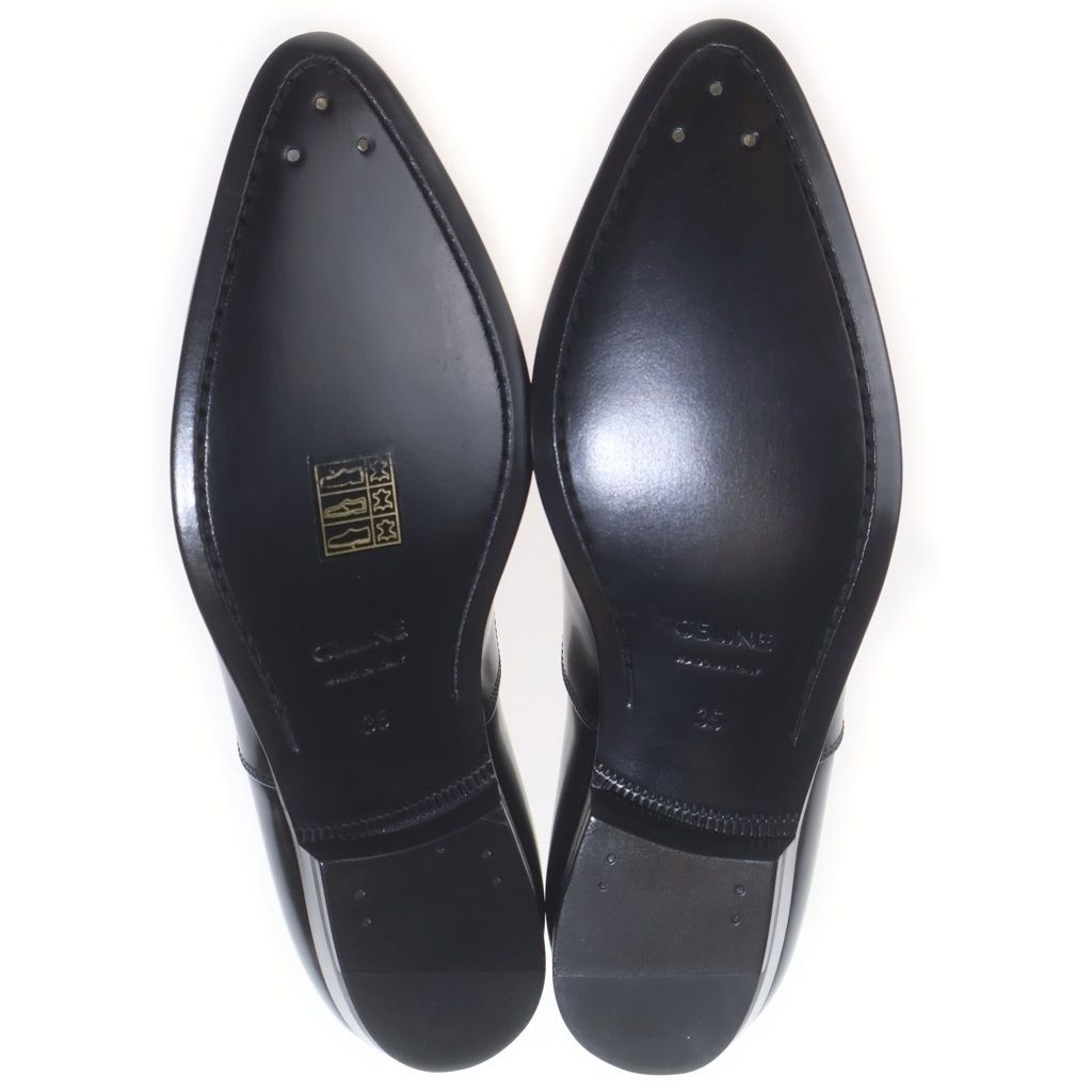 Celine Jackno Oxford Leather Shoes Black — view 5