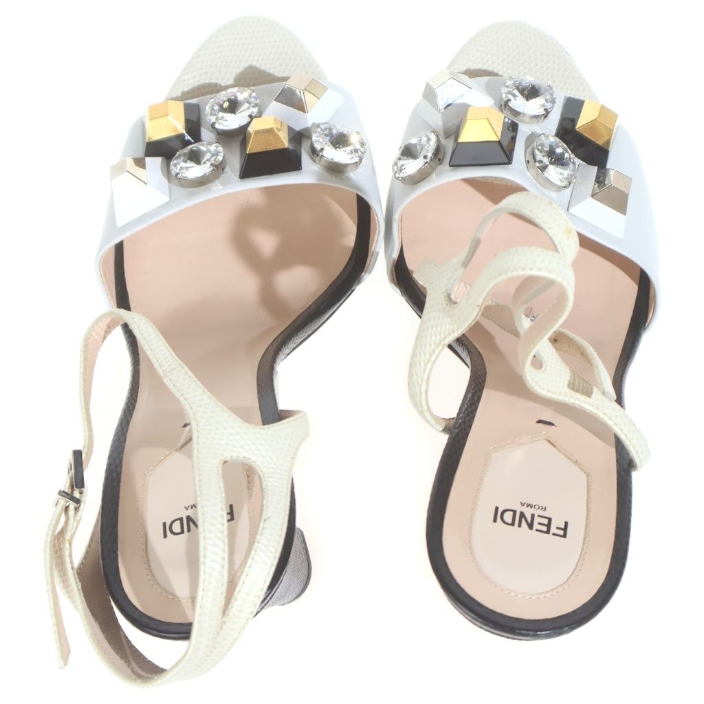 Fendi Bijou Sandals White — view 4
