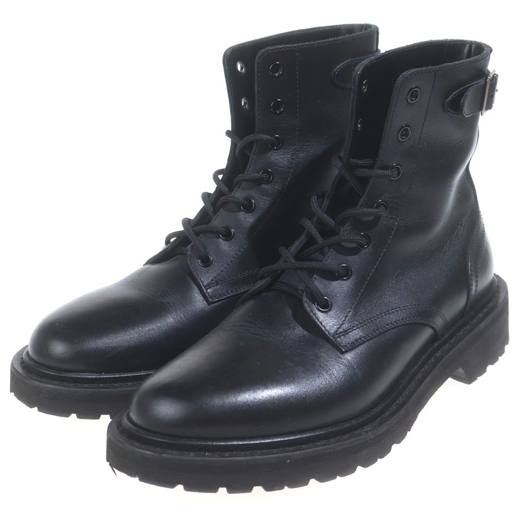 Celine Short Leather Boots Black — view 2