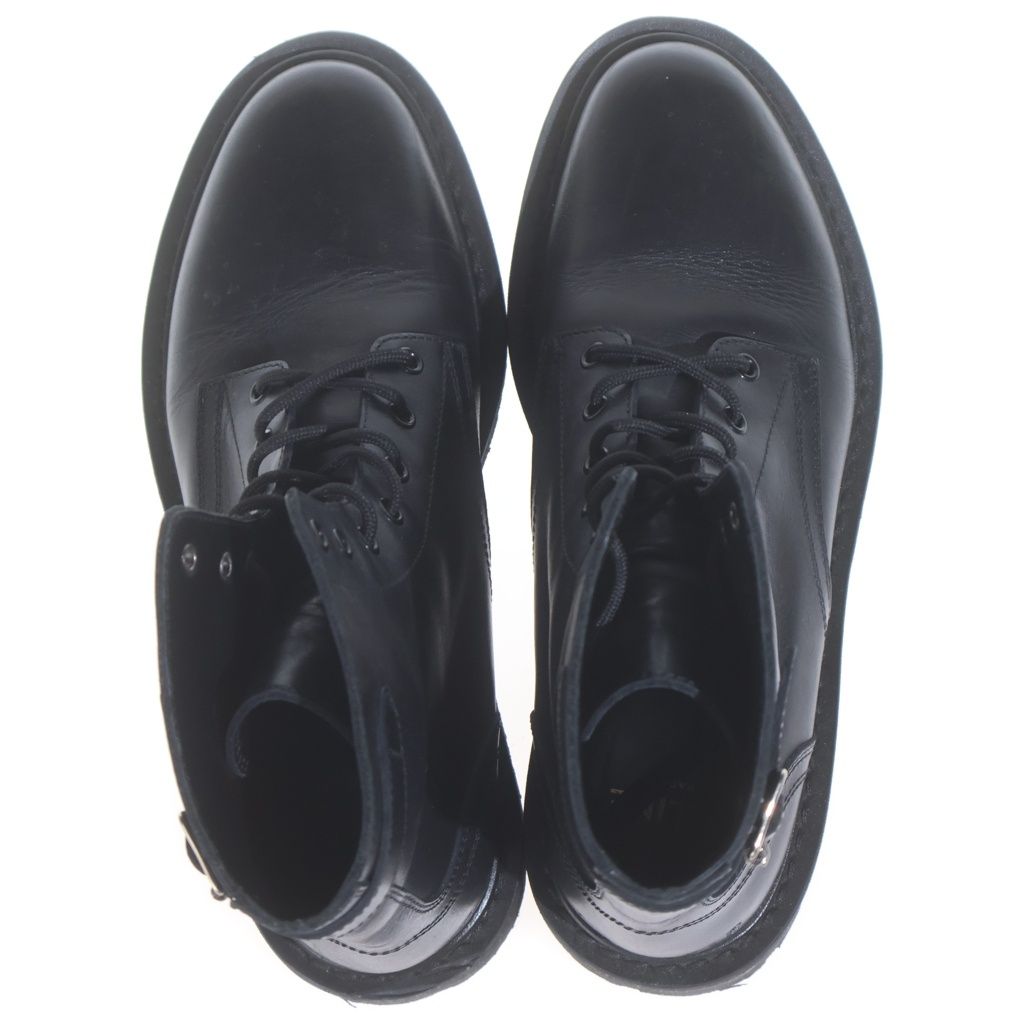 Celine Short Leather Boots Black — view 4