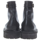 Celine Short Leather Boots Black — view 3