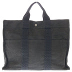 Hermes Her Line MM Tote Gray Canvas