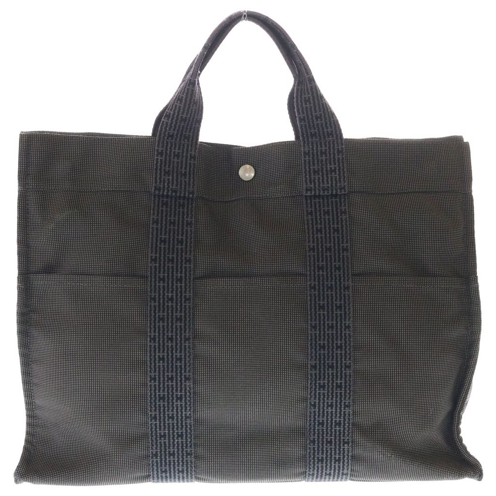 Hermes Her Line MM Tote Gray Canvas — view 2