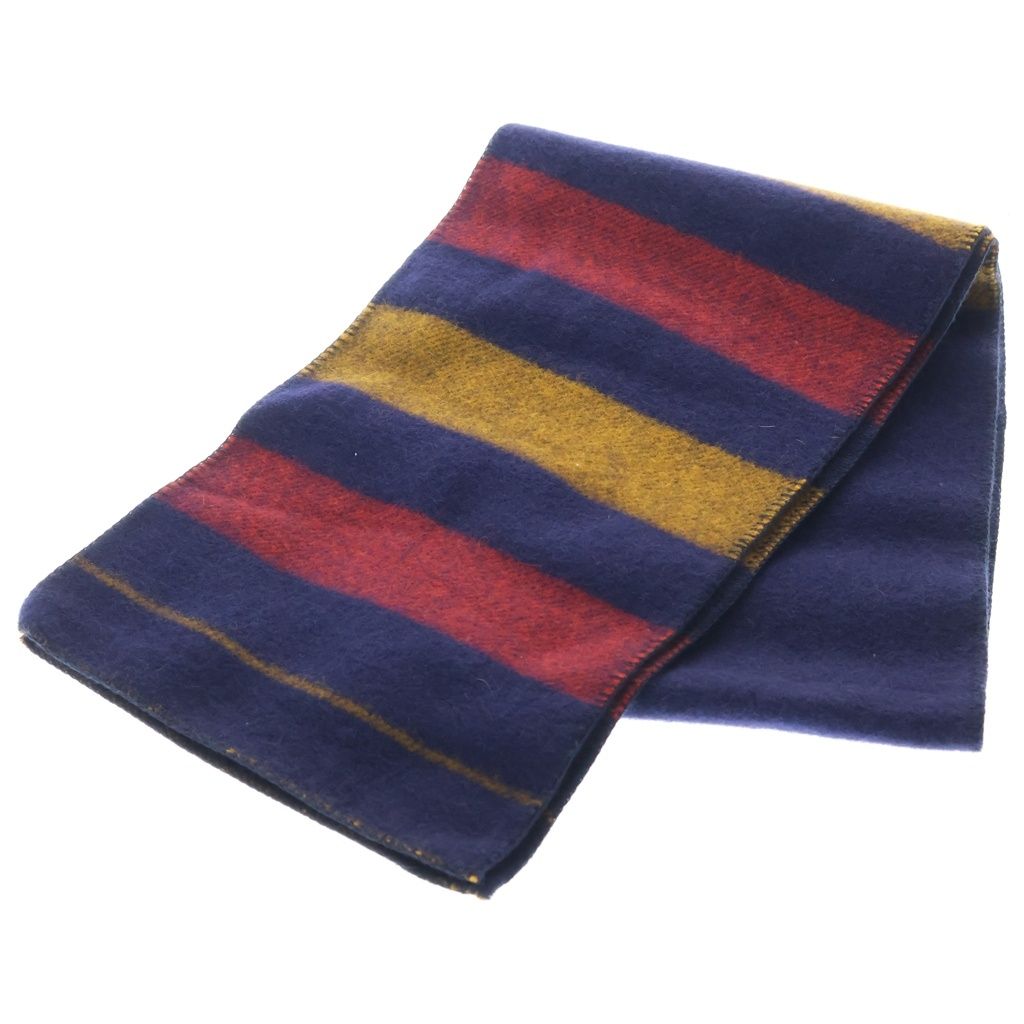 Hermes Echarpe Rocabar Wool Scarf Shawl Navy Yellow