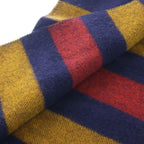 Hermes Echarpe Rocabar Wool Scarf Shawl Navy Yellow — view 5