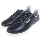 Chanel Logo Leather Low Cut Sneakers Black — view 2