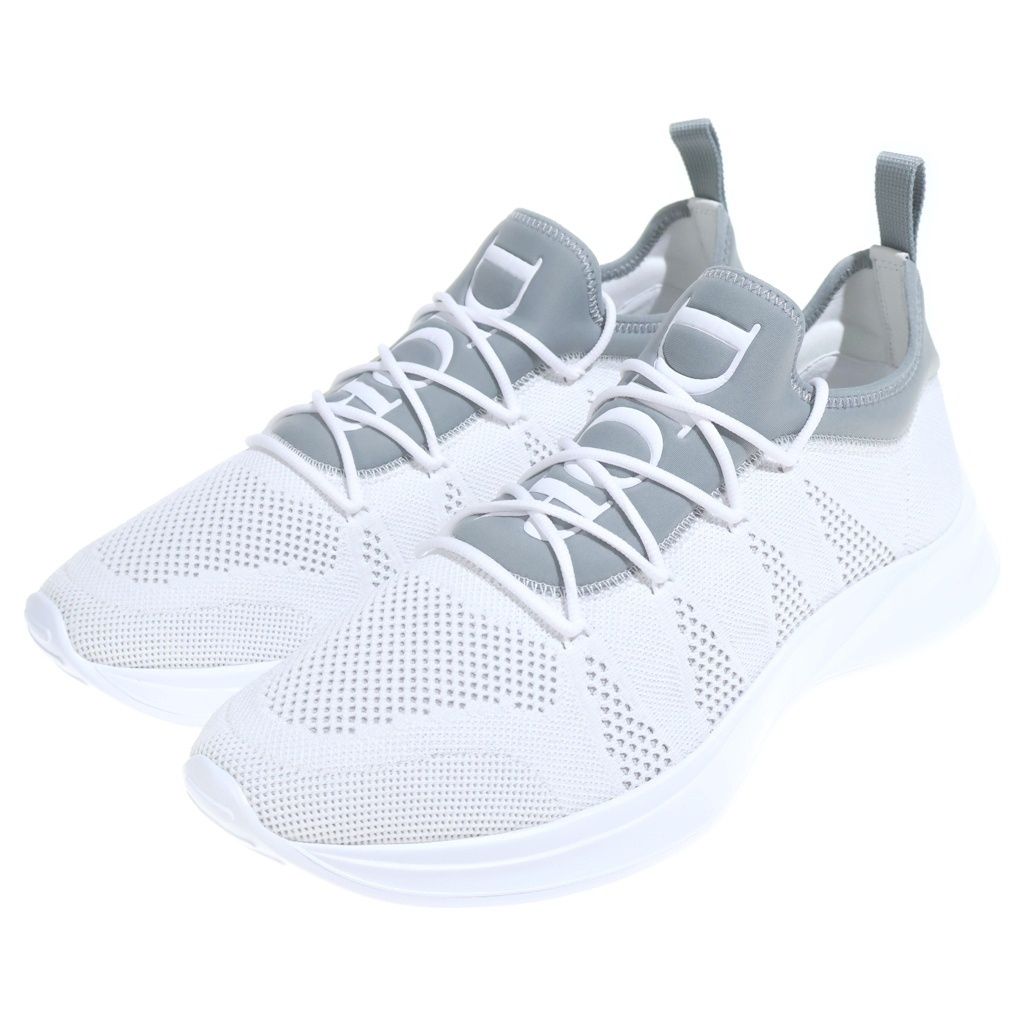 Dior Neoprene Mesh Low Cut Sneakers White — view 2
