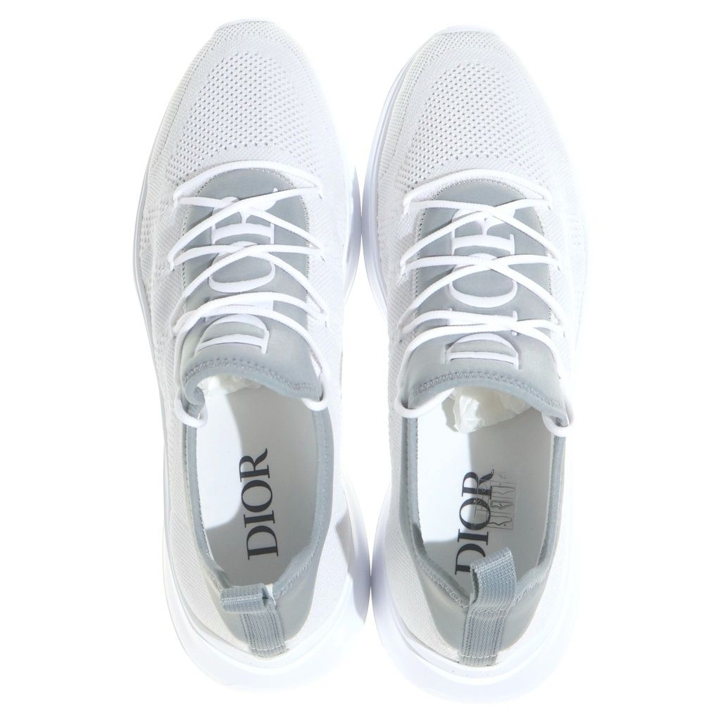 Dior Neoprene Mesh Low Cut Sneakers White — view 4