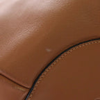 Loewe Bucket Straw Tote Brown Orange Leather Silver — view 5