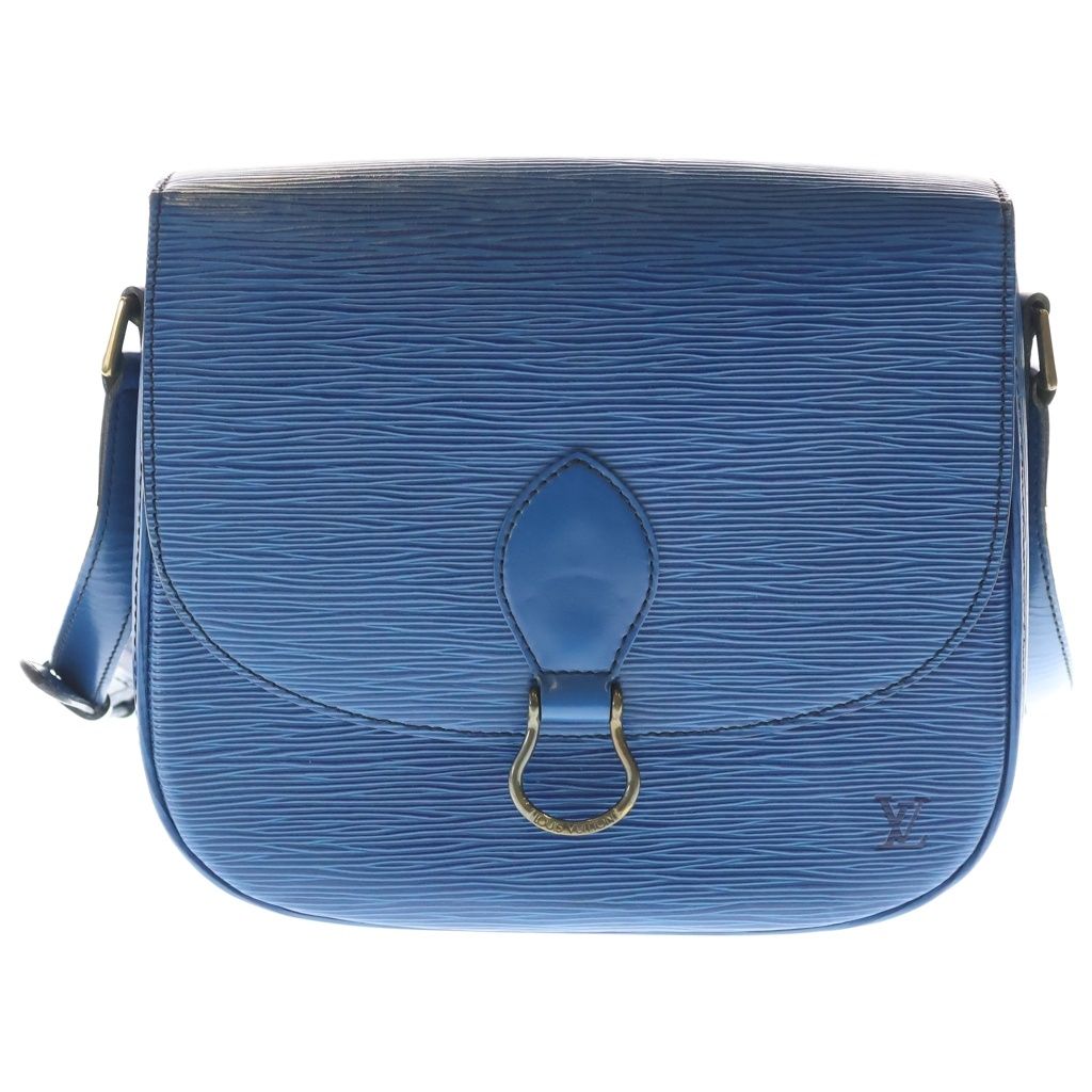 Louis Vuitton Saint Cloud Epi Leather Shoulder Bag Blue