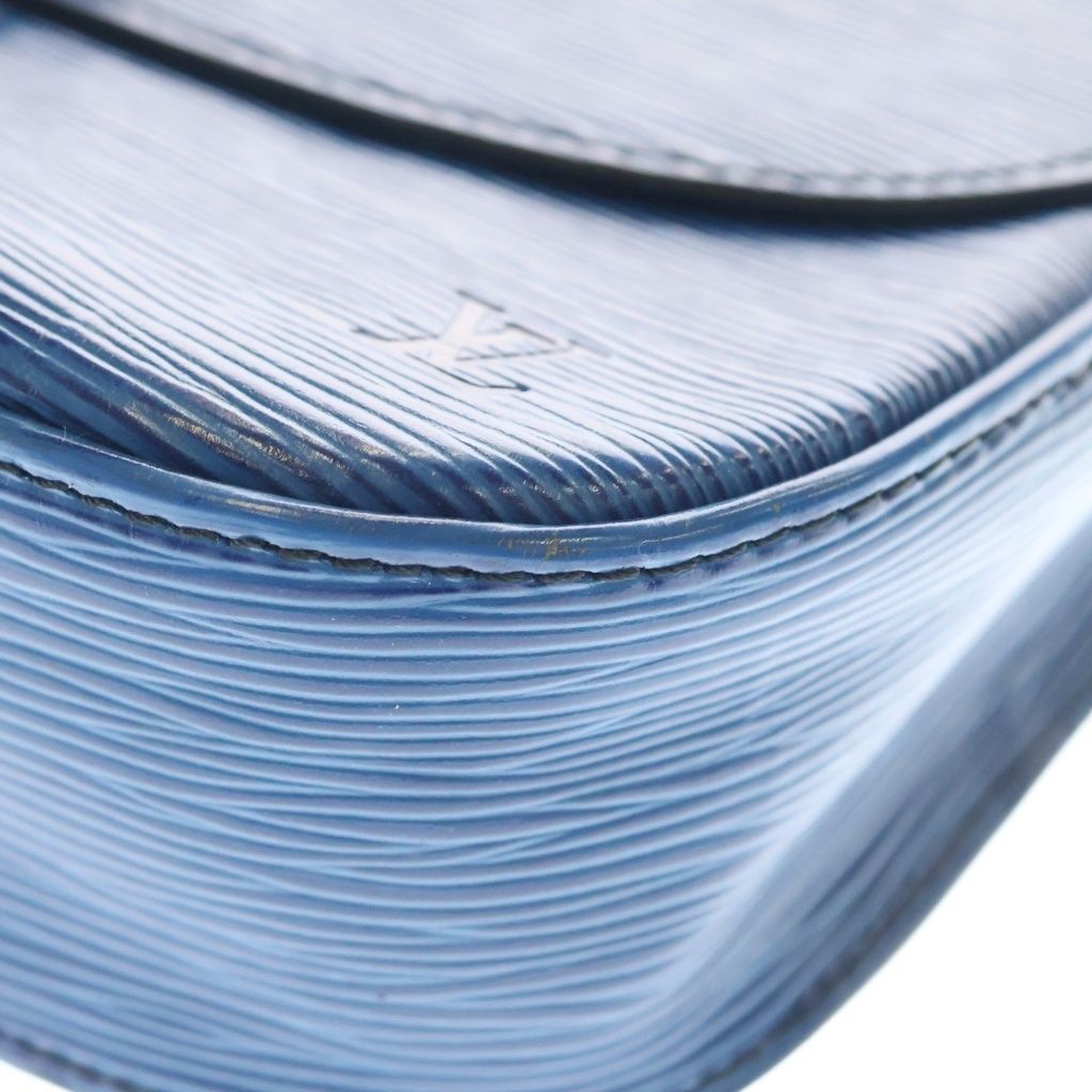 Louis Vuitton Saint Cloud Epi Leather Shoulder Bag Blue — view 5