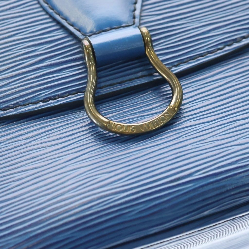 Louis Vuitton Saint Cloud Epi Leather Shoulder Bag Blue — view 6
