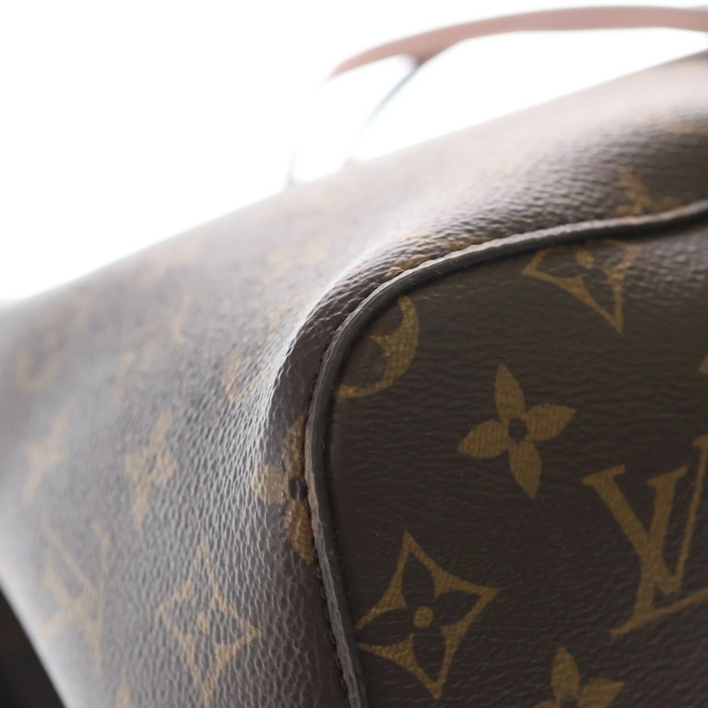 Louis Vuitton Monogram Neo Noe Leather Gold Shoulder Bag Tote Brown Rose Poudre — view 5