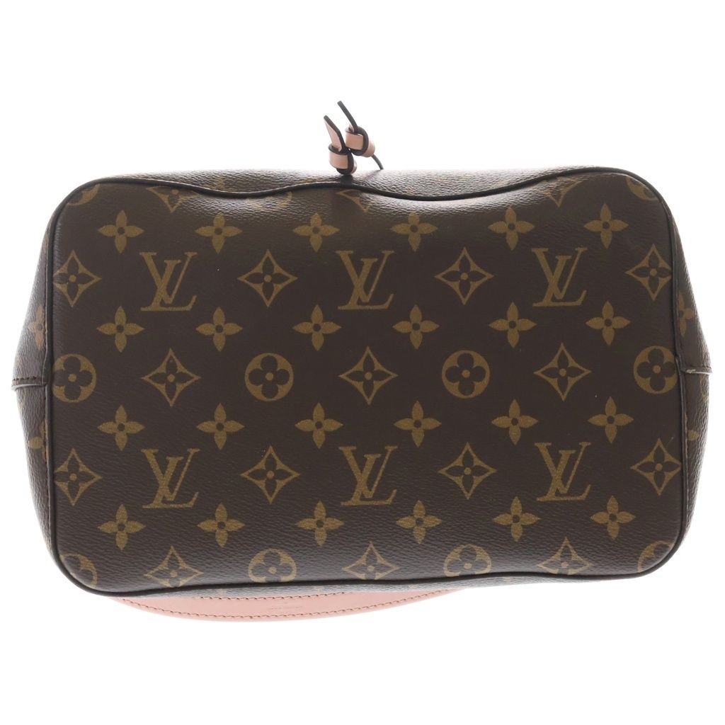 Louis Vuitton Monogram Neo Noe Leather Gold Shoulder Bag Tote Brown Rose Poudre — view 4