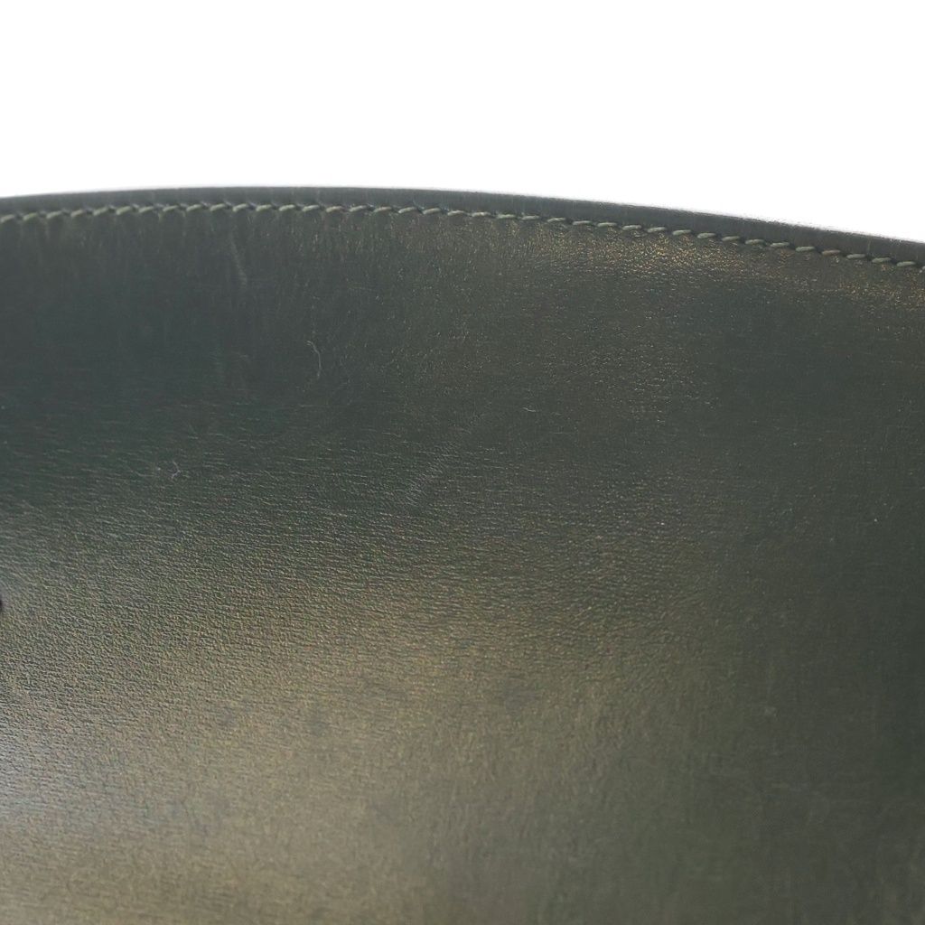 Hermes Kelly Sports GM Box Calf Gold Shoulder Bag Green — view 8