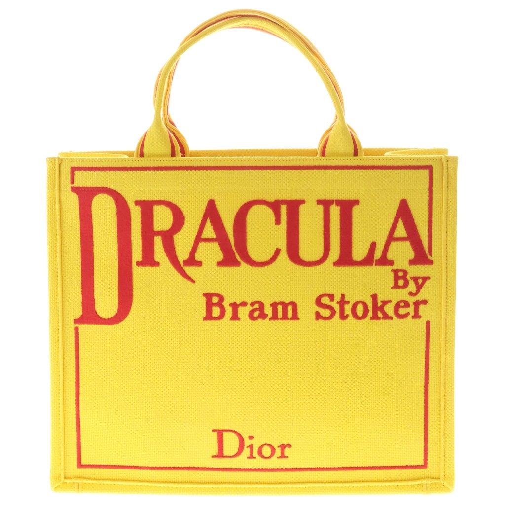 Dior Book Tote Dracula Strap Yellow
