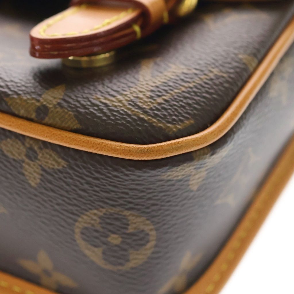 Louis Vuitton Satchel Wearable Wallet Shoulder Bag Brown — view 5
