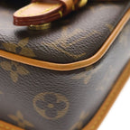 Louis Vuitton Satchel Wearable Wallet Shoulder Bag Brown — view 5