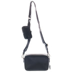 Prada Re-Nylon Saffiano Shoulder Bag Nylon Triangle Logo Plate Black — view 2