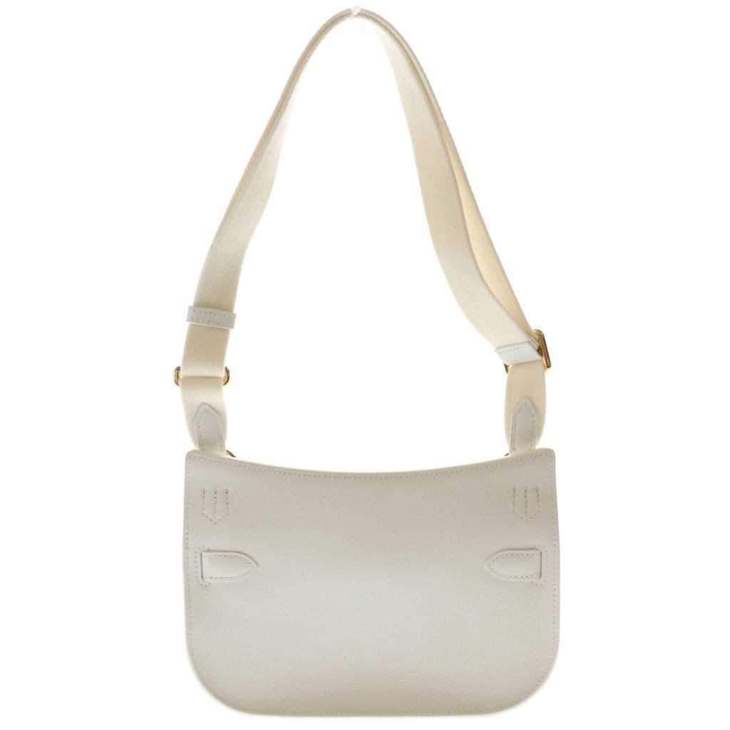 Hermes Gipisi Eru Mini Swift New White Gold Shoulder — view 2