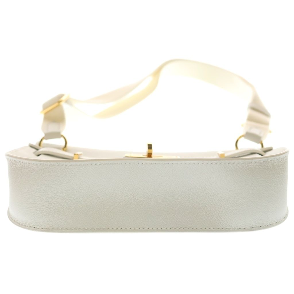 Hermes Gipisi Eru Mini Swift New White Gold Shoulder — view 4