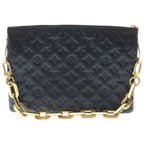 Louis Vuitton Coussin MM Shoulder Bag 2-Way Lambskin Black — view 2