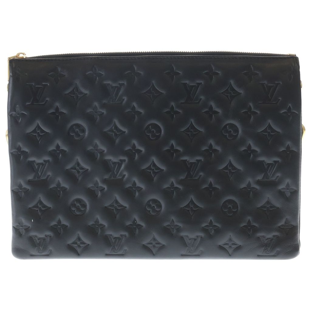 Louis Vuitton Coussin MM Shoulder Bag 2-Way Lambskin Black