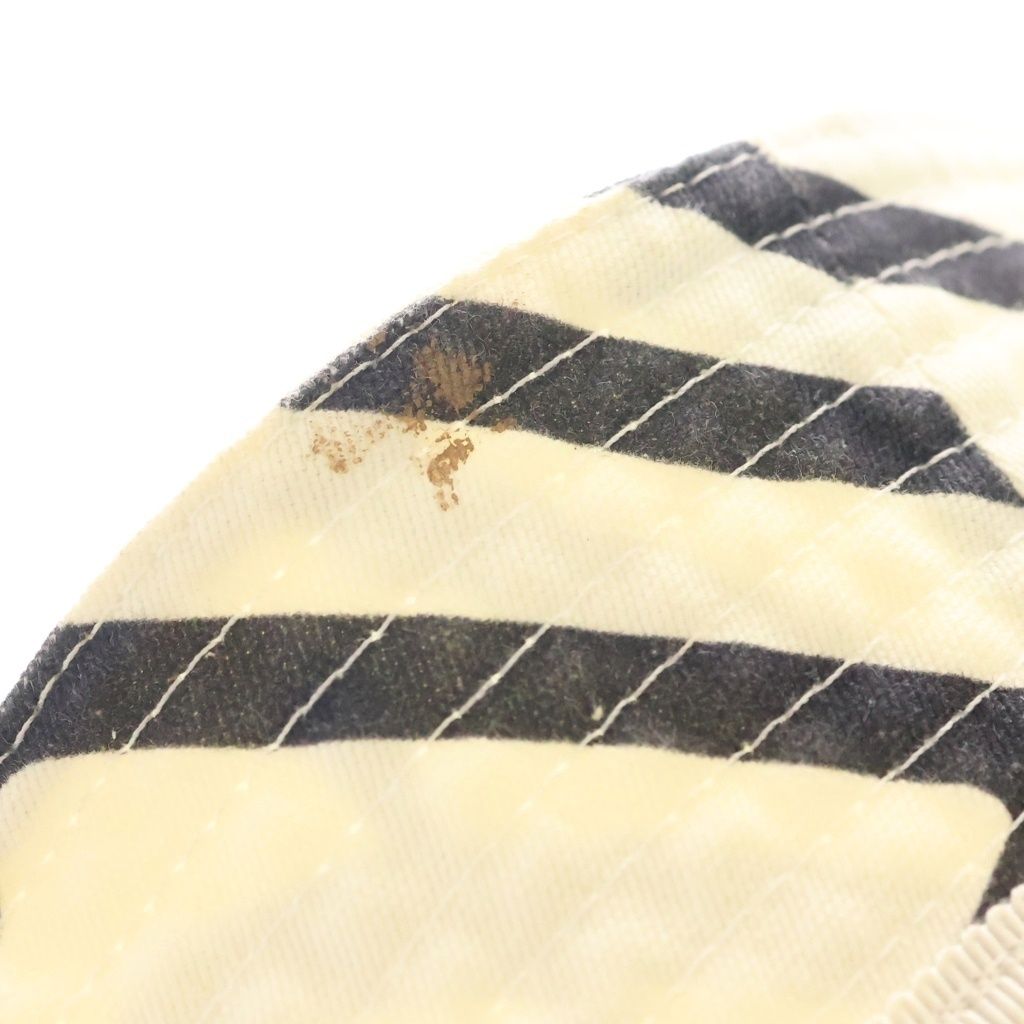 Dior Shawn Stussy Logo Embroidery All Over Pattern Bucket Hat Black White — view 9