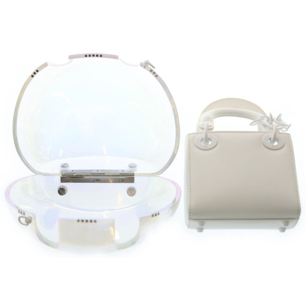 Dior Lady D Capsule Mini Shoulder Bag Clear White — view 6