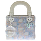 Dior Lady D Art Shoulder Bag Blue Gray