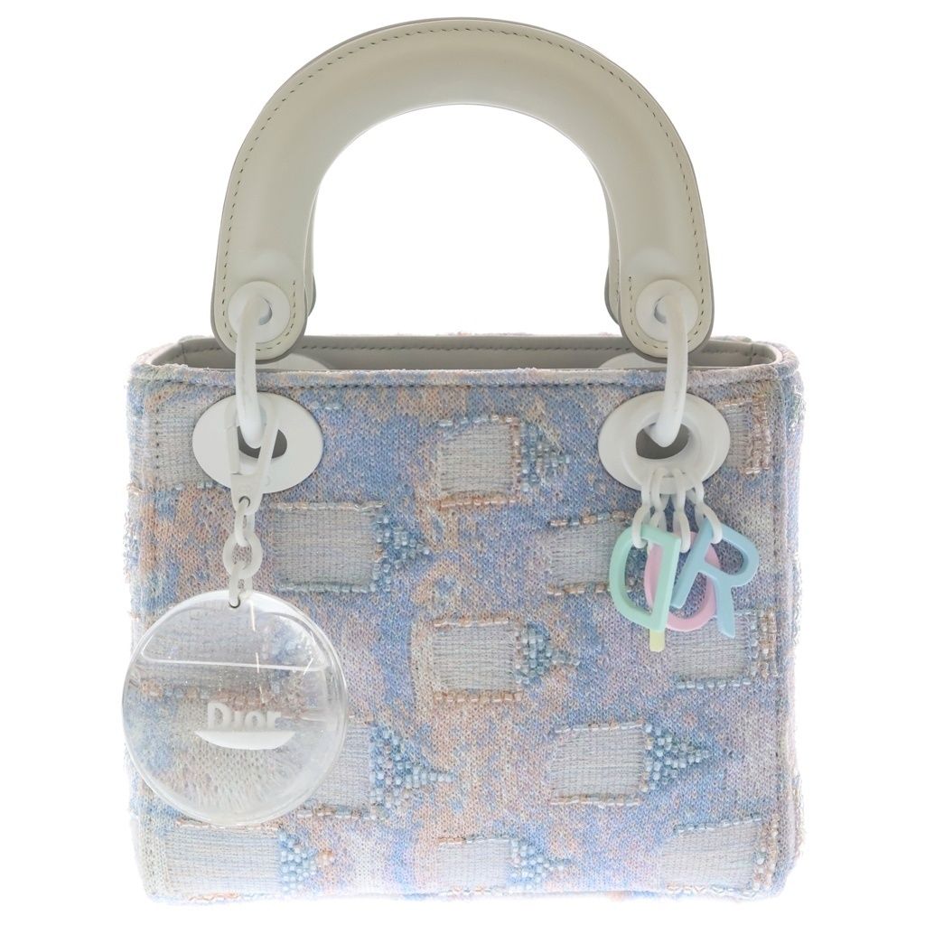 Dior Lady D Art Shoulder Bag Blue Gray