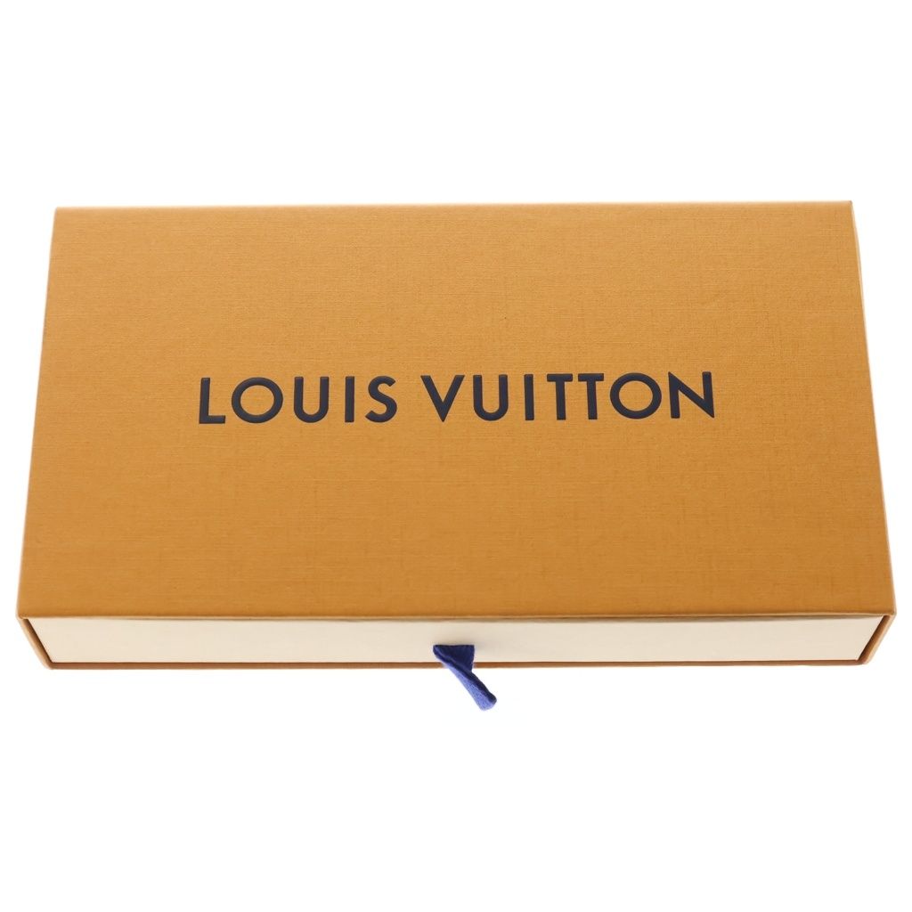 Louis Vuitton Monogram Empreinte Zippy Wallet Card Case Blue Metallic Leather — view 6
