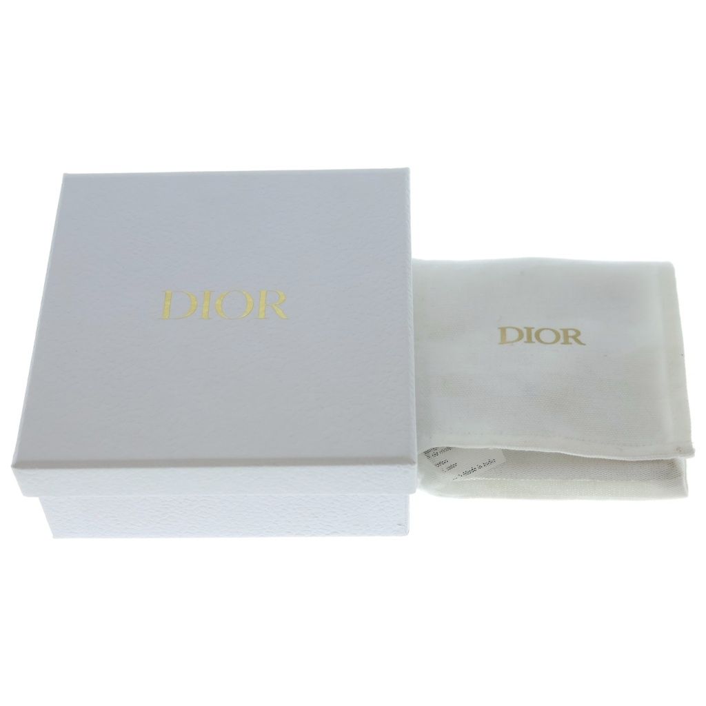 Dior Clair D Lune Rhinestone Faux Pearl Pendant Chain Pink Gold — view 6