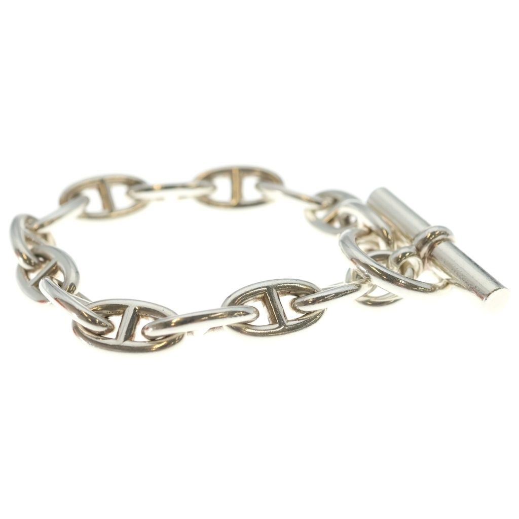 Hermes Chaine D'ancre GM Chain Bracelet Silver — view 3