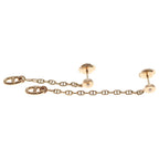 Hermes Chaine D'ancre Farandole Earrings Pink Gold — view 3