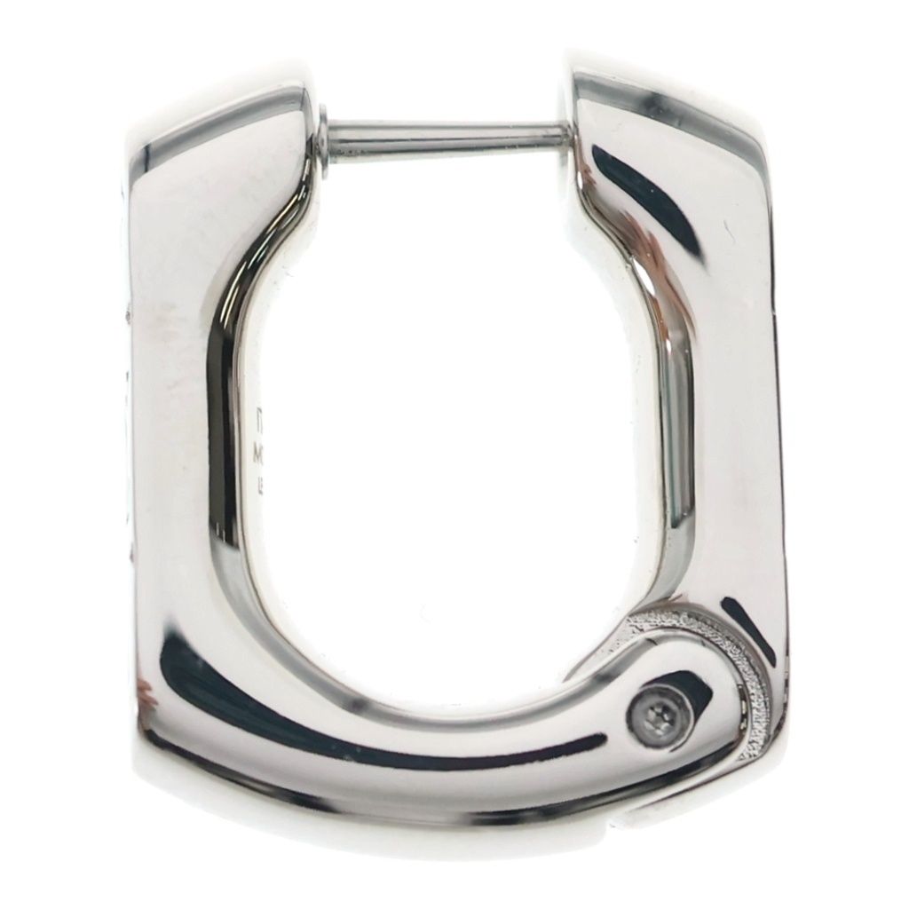 Louis Vuitton Monogram Chain Hoop Earrings Silver — view 3