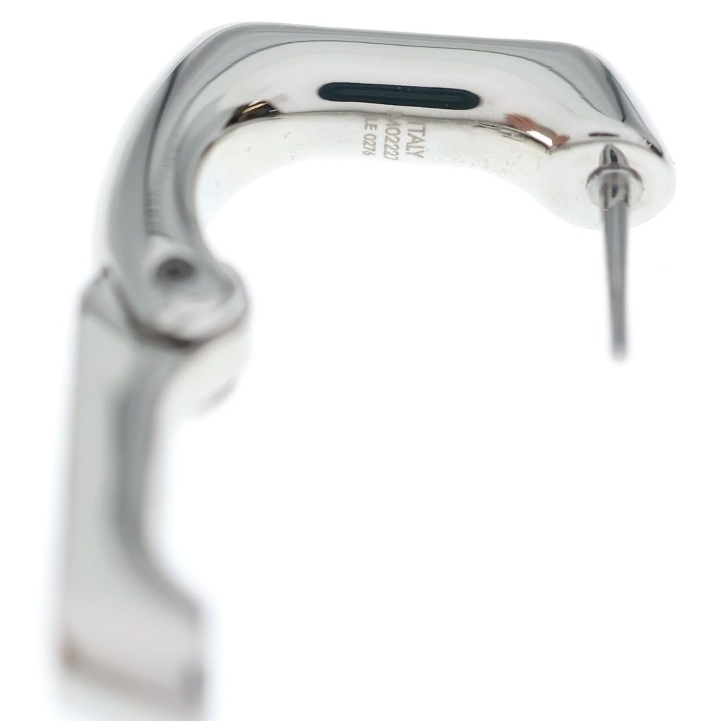 Louis Vuitton Monogram Chain Hoop Earrings Silver — view 5