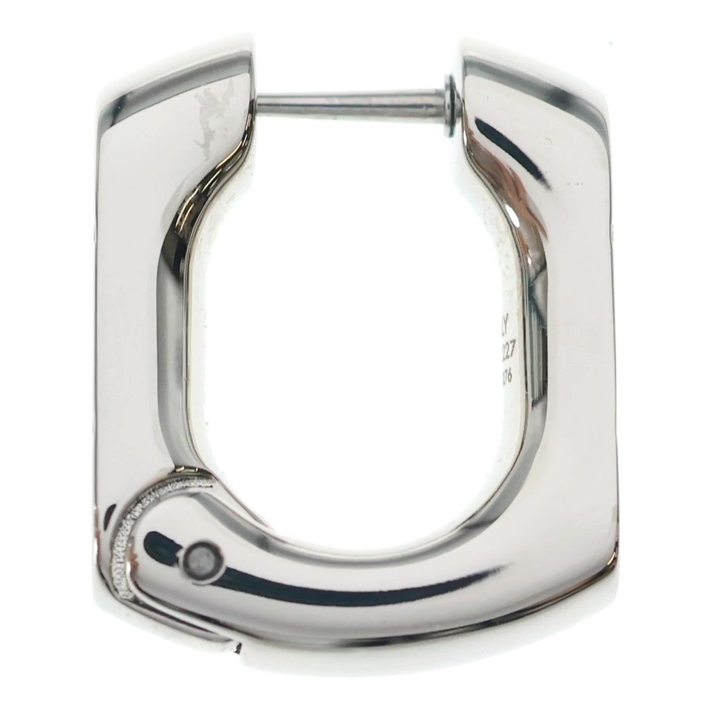 Louis Vuitton Monogram Chain Hoop Earrings Silver — view 4