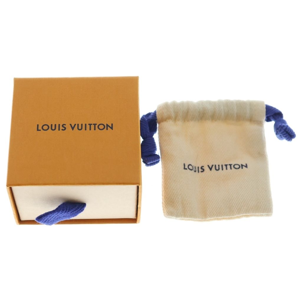 Louis Vuitton Monogram Chain Hoop Earrings Silver — view 6