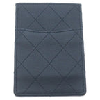Chanel CC Logo Leather Card Case Black — view 2