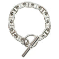 Hermes Chaine D'ancre MM Chain Bracelet Silver