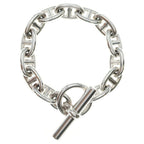 Hermes Chaine D'ancre MM Chain Bracelet Silver
