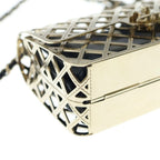 Chanel Cage Flap Metal Mini Shoulder Evening Bag Gold — view 5