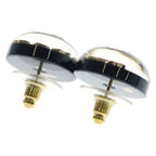 Chanel CC Logo Earrings Black — view 2