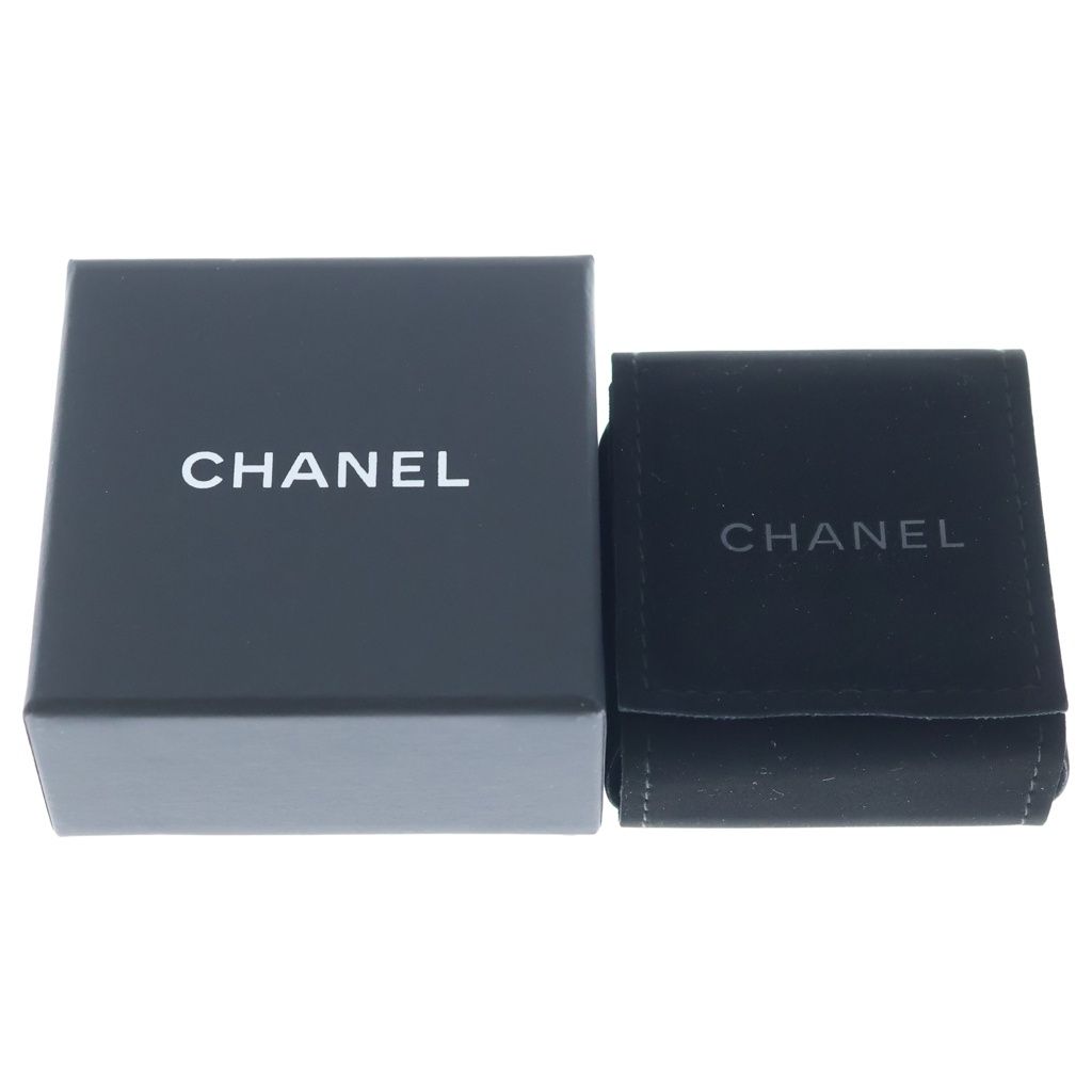 Chanel CC Logo Earrings Black — view 6