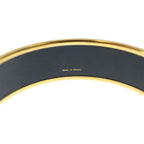 Hermes Enamel Bangle GM les Sangles Gold Multicolor Bracelet — view 6